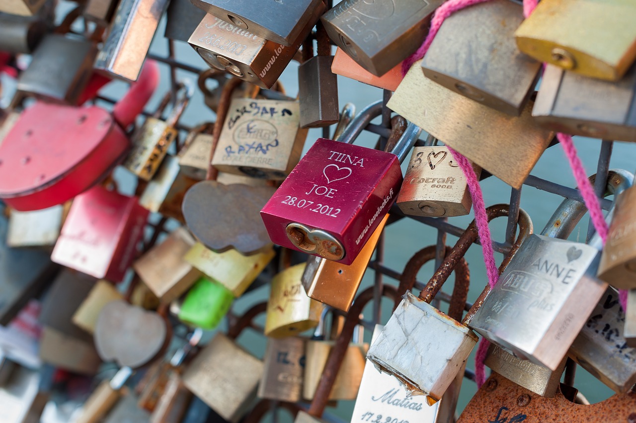 padlocks couples love free photo