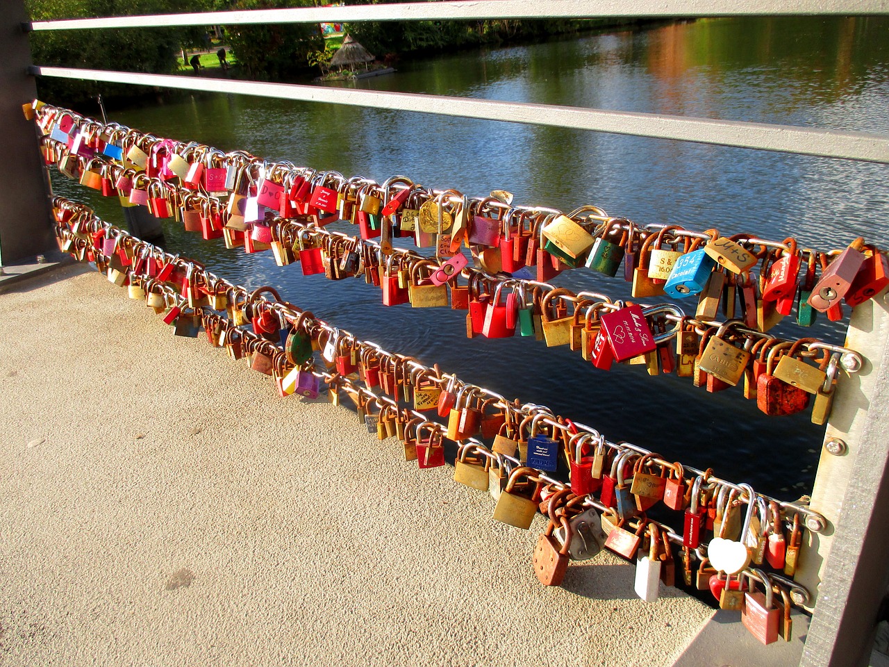 padlocks bridge love locks free photo