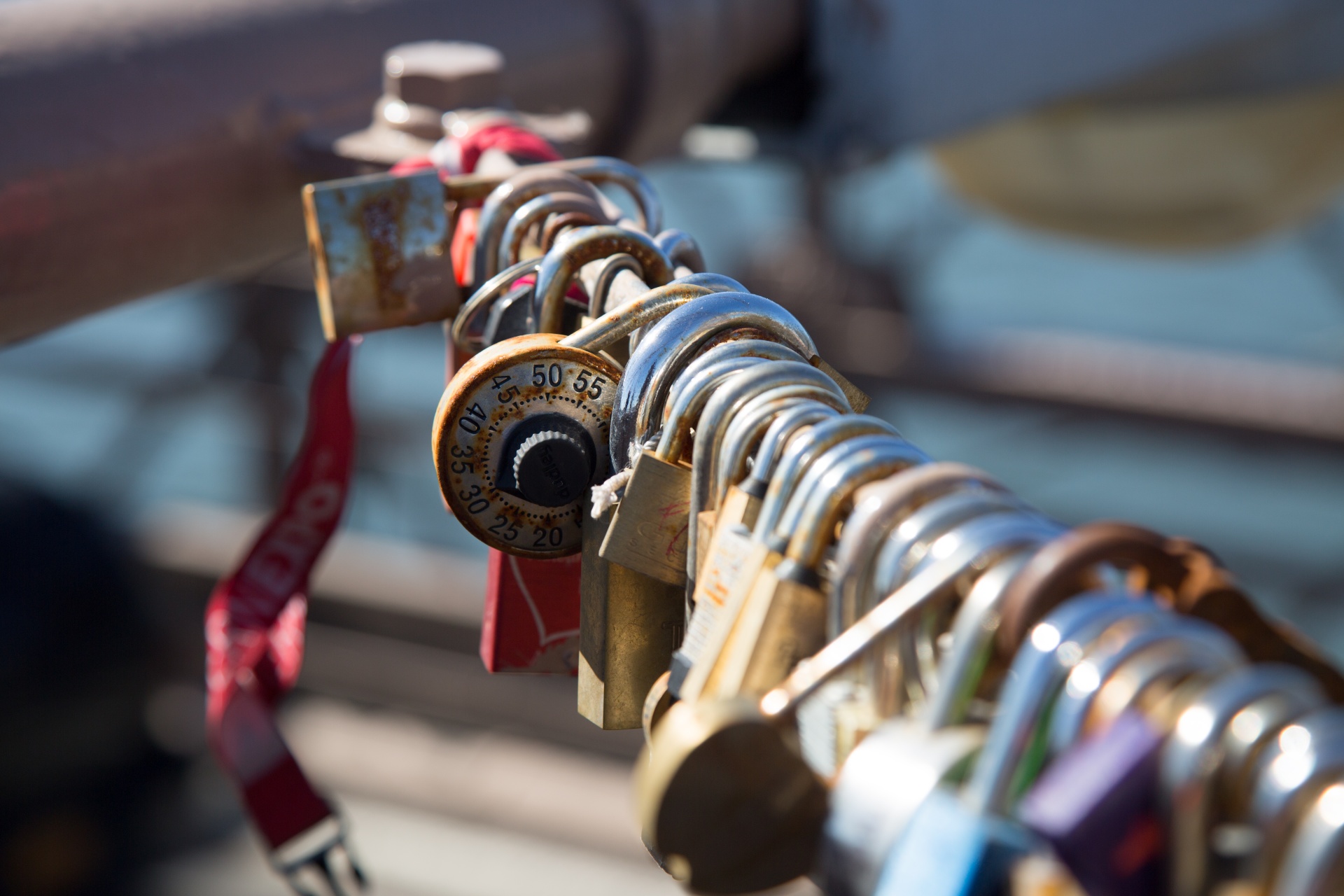 padlock retro river free photo