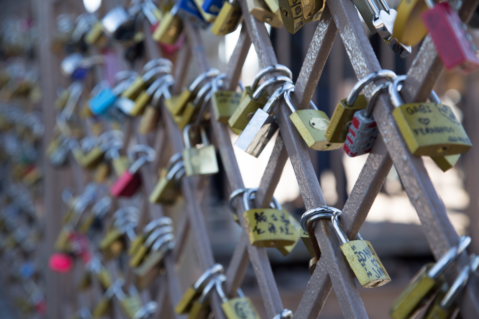 padlock retro river free photo