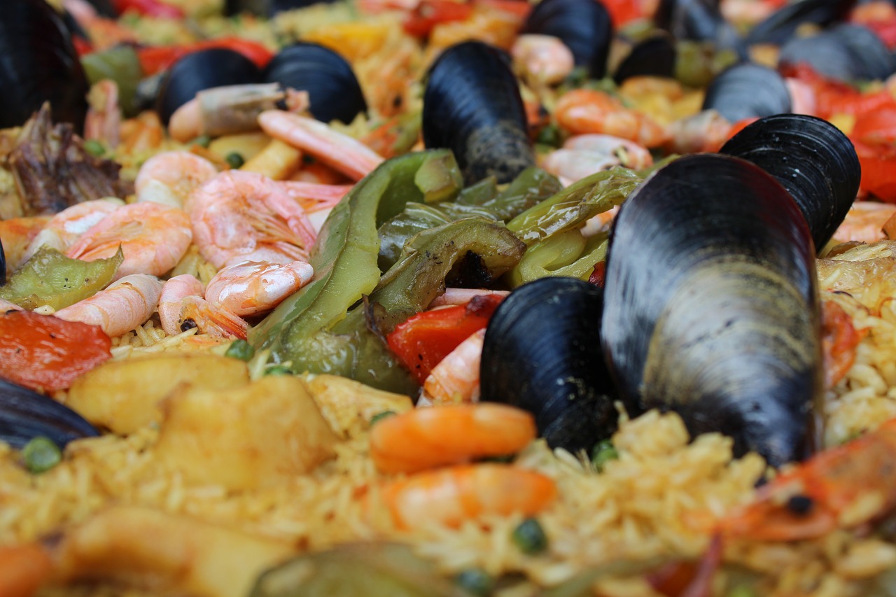 paella  spain  flat free photo