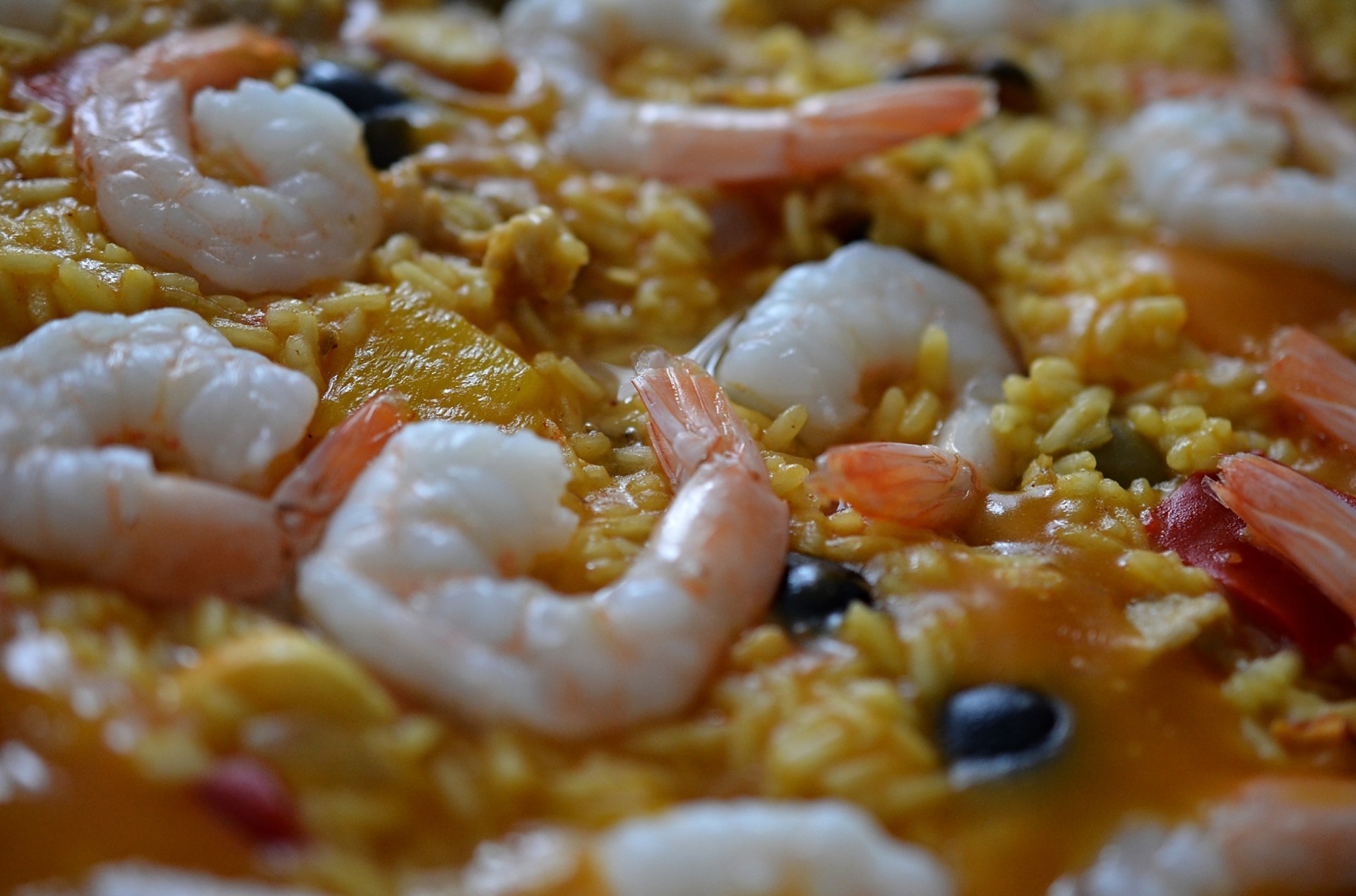 paella rice meal free photo