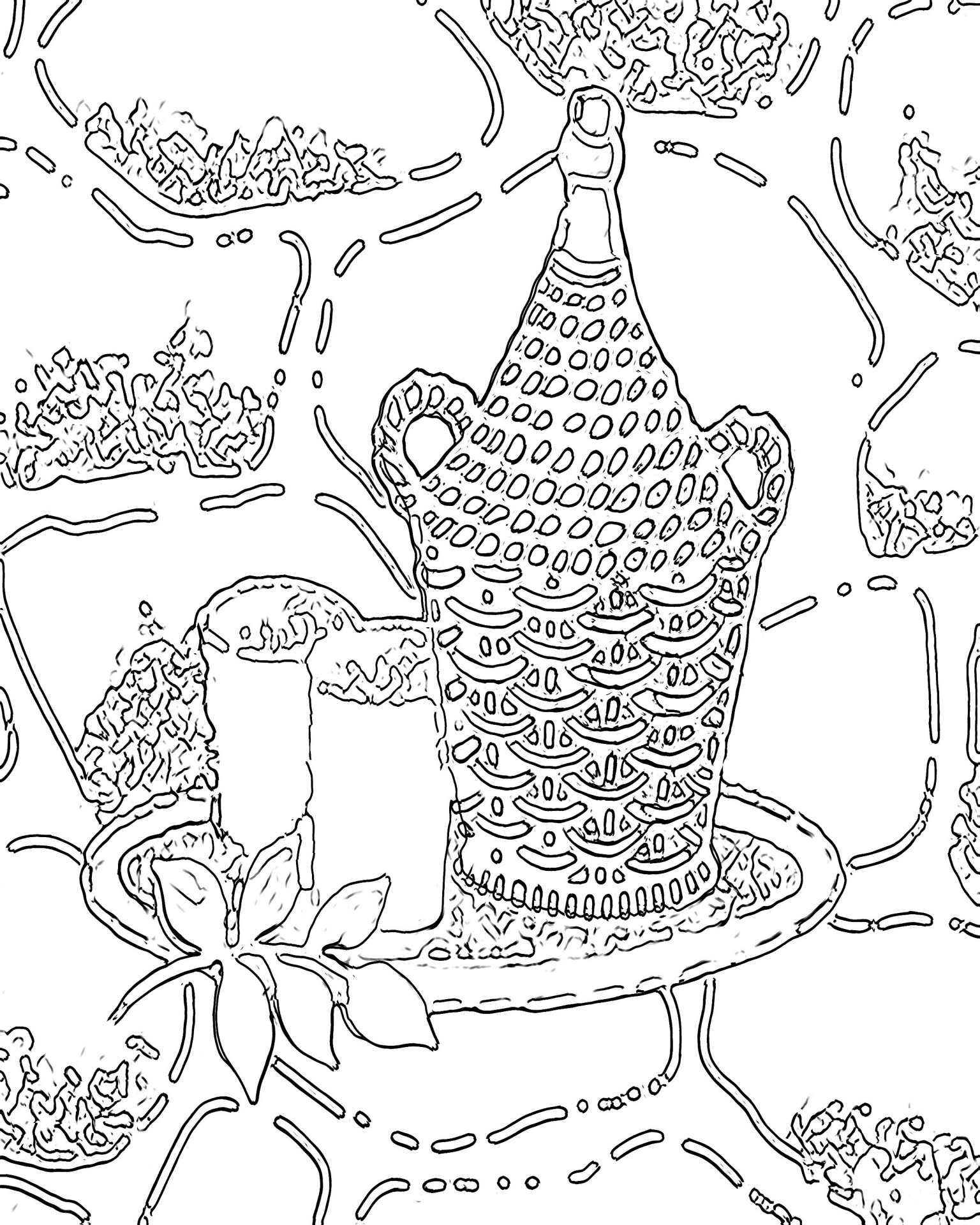 coloring page adults drawing free photo
