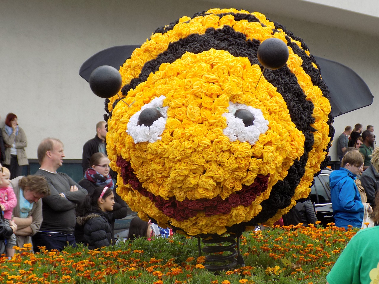 bee pageant parade floats free photo
