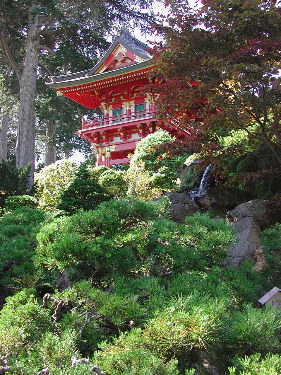 pagoda forest temple free photo