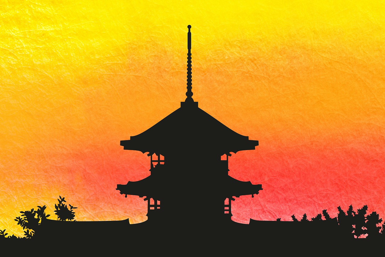 pagoda striking multi storey free photo