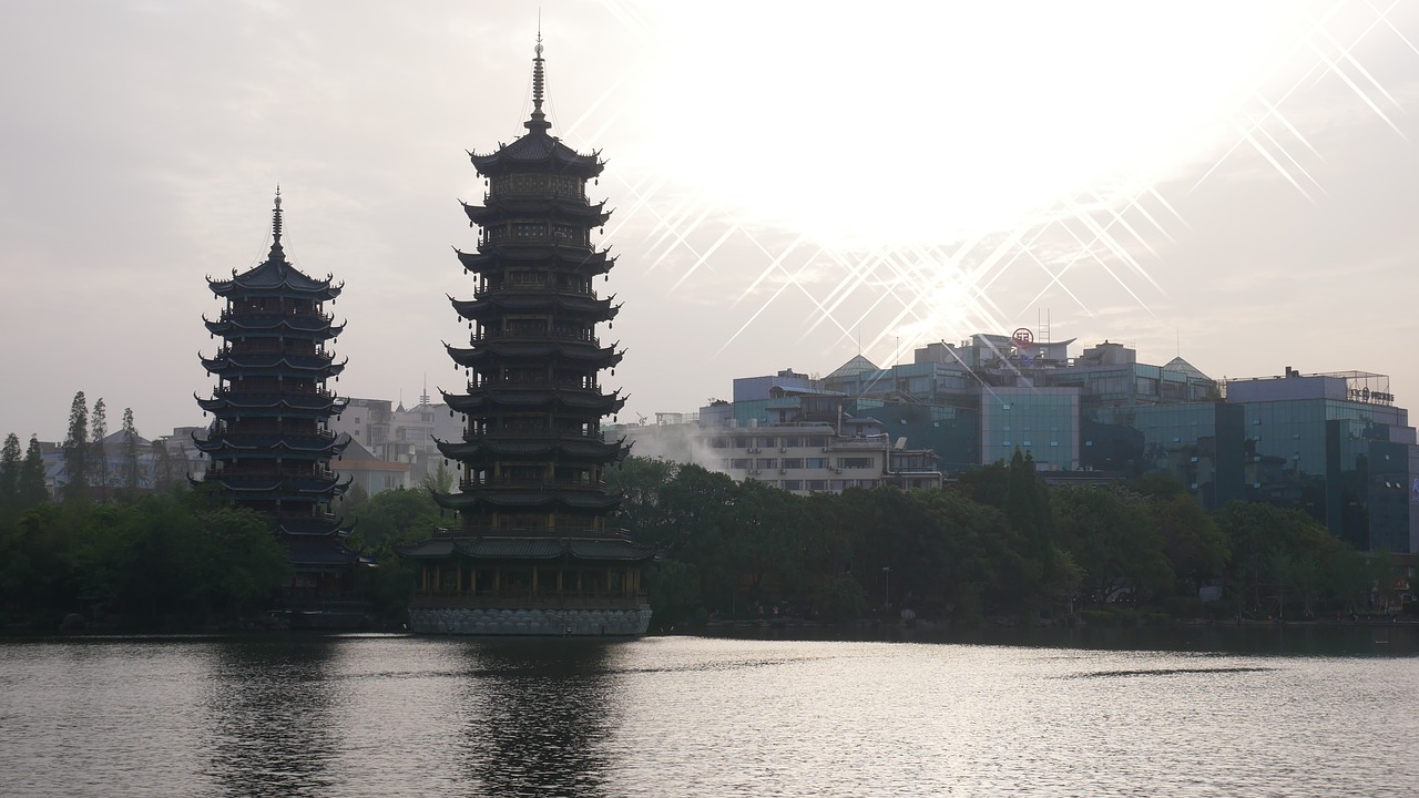 pagoda  china  guilin free photo