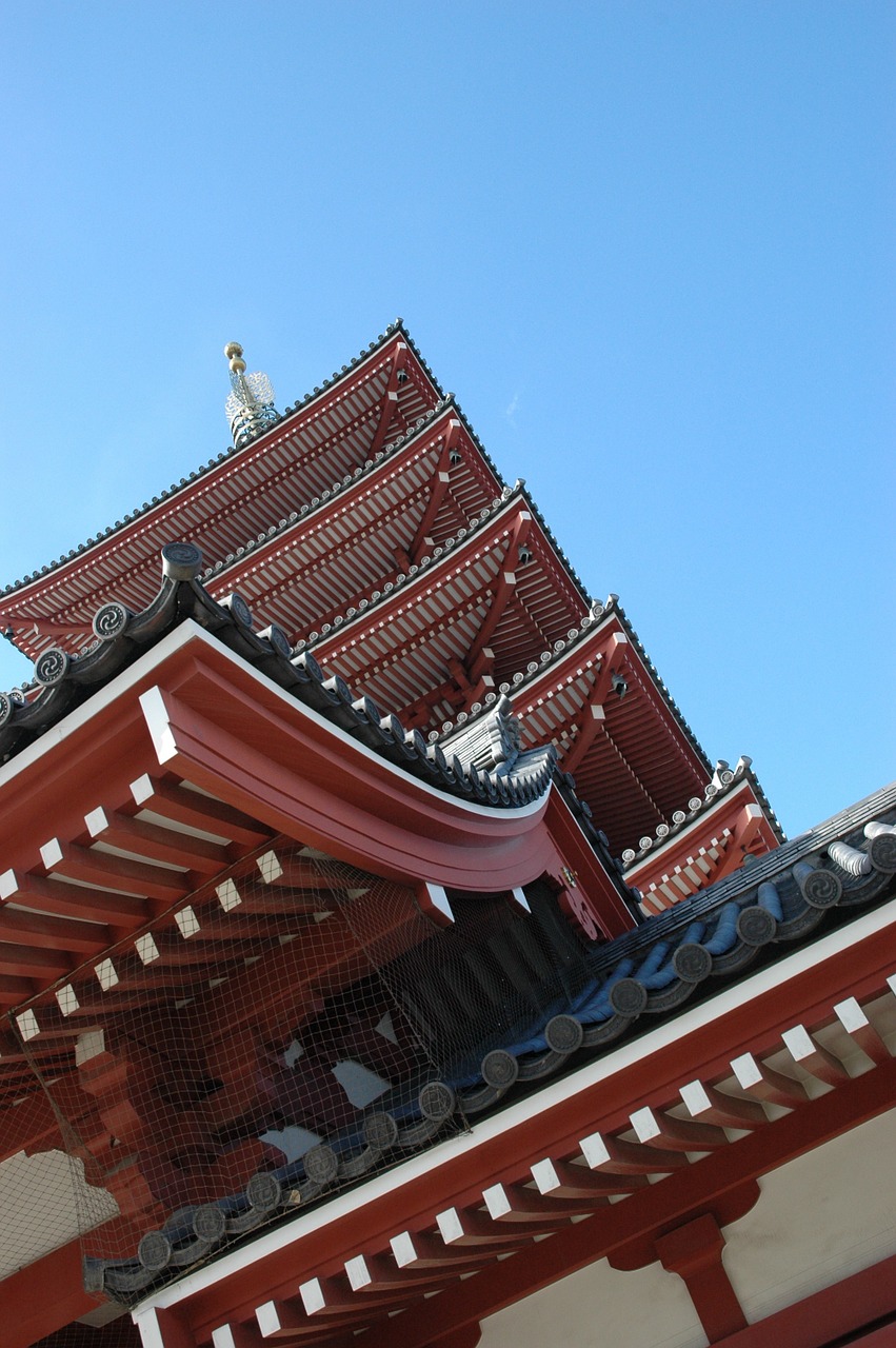 pagoda temple roof free photo