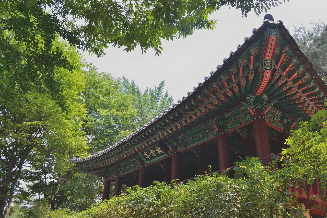 pagoda  korea  religion free photo