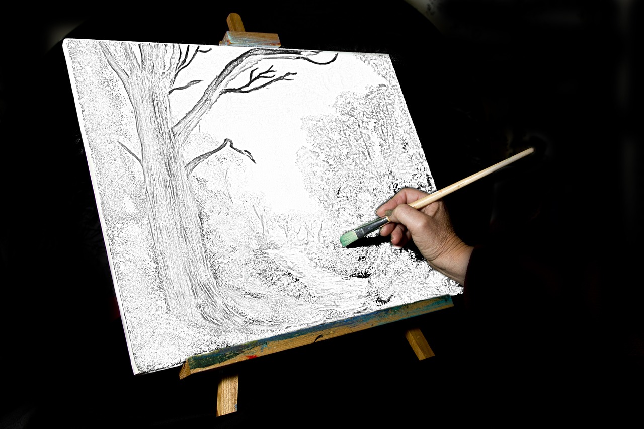 paint painting draw free photo