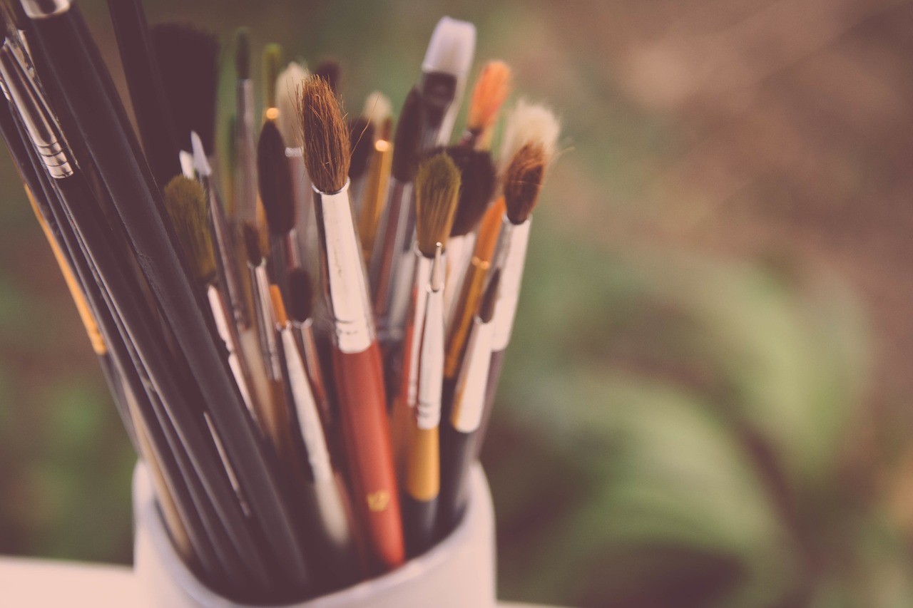paint brushes painting creativity free photo