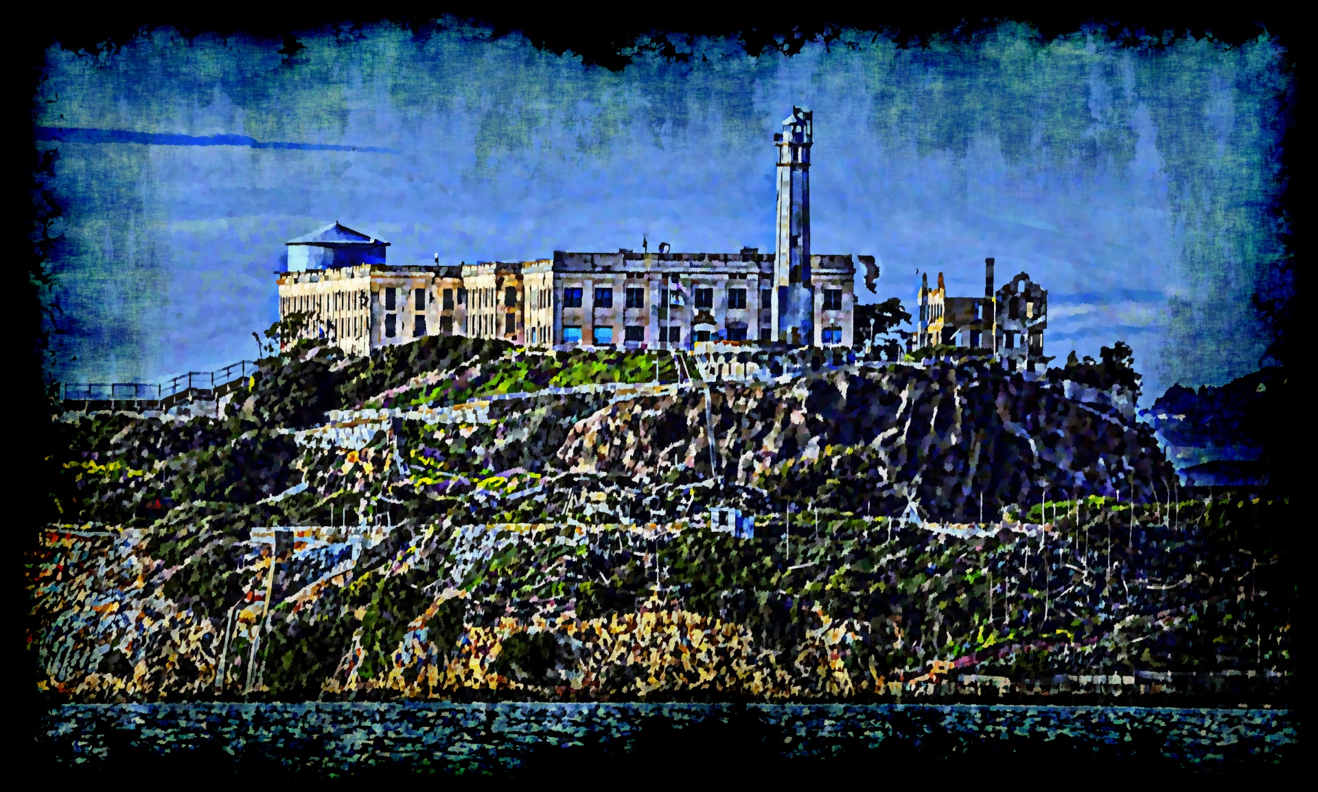 alcatraz grunge prison incarcerated free photo