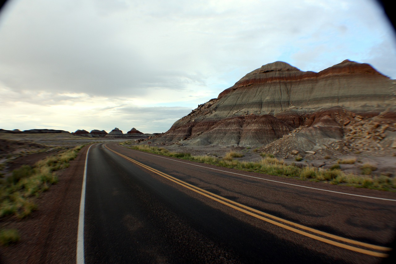 painted desert landscape mountain free photo