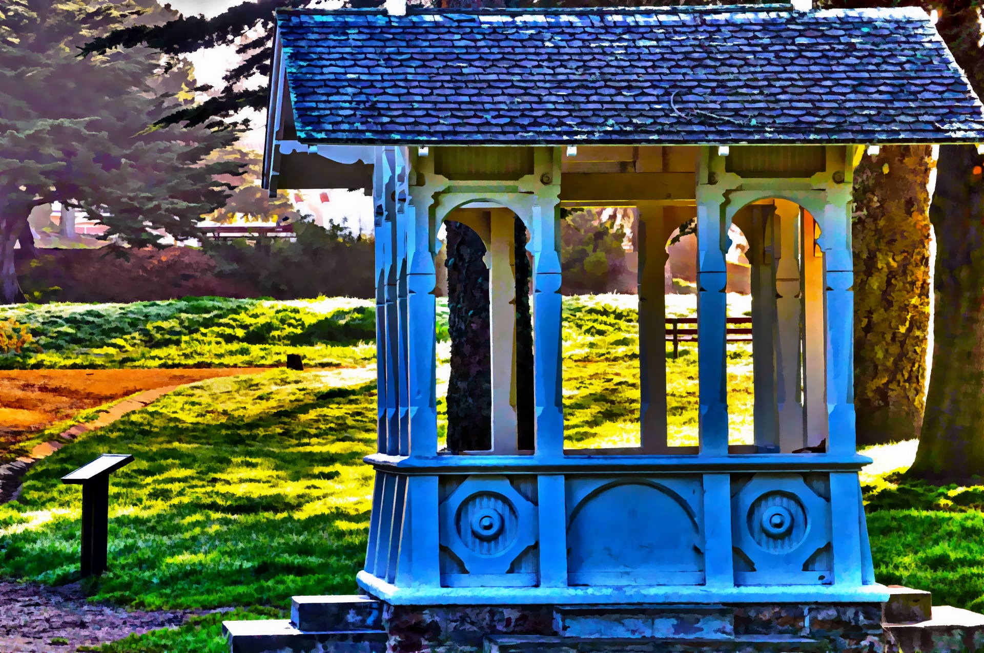 gazebo gazebos park free photo