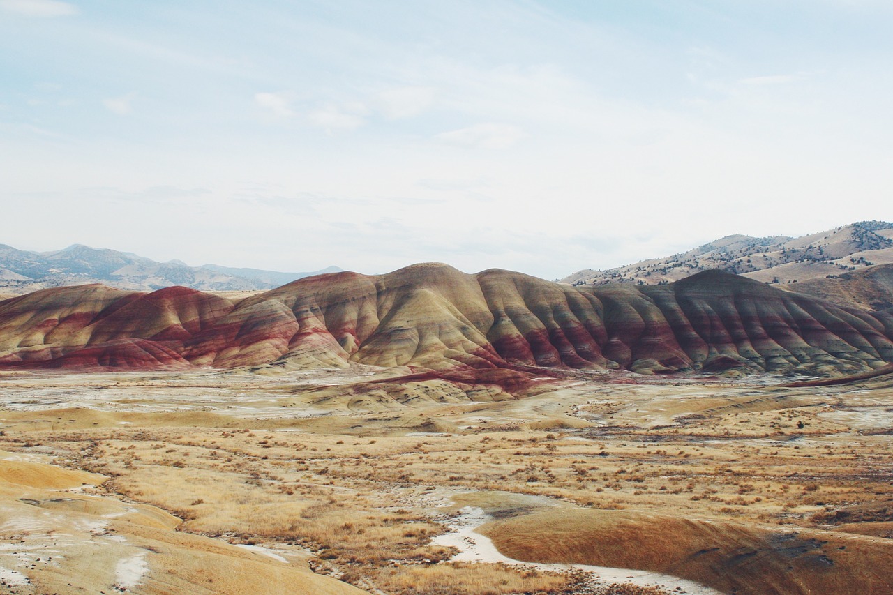 painted hills oregon red free photo