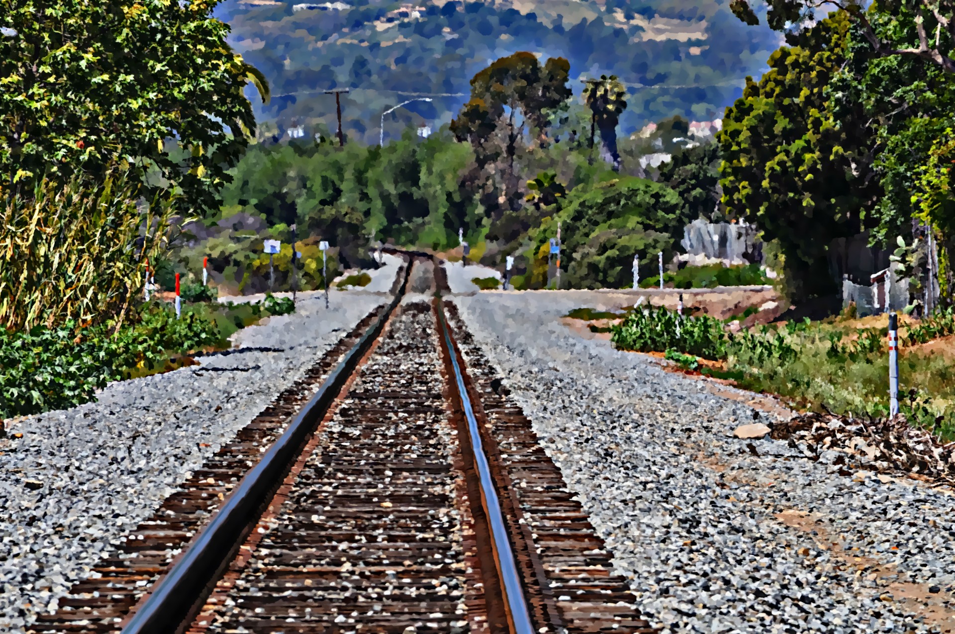 railroad tracks railroad infinity free photo