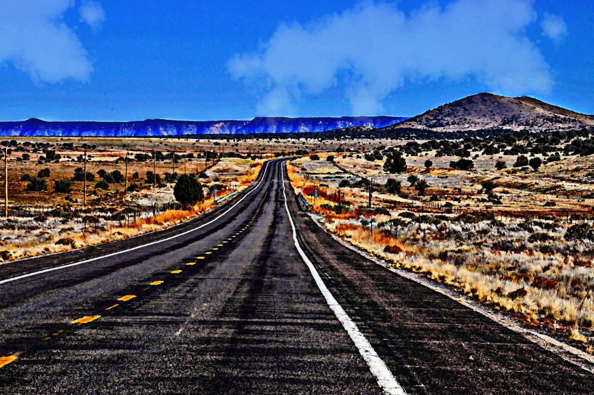 route 66 highway road free photo