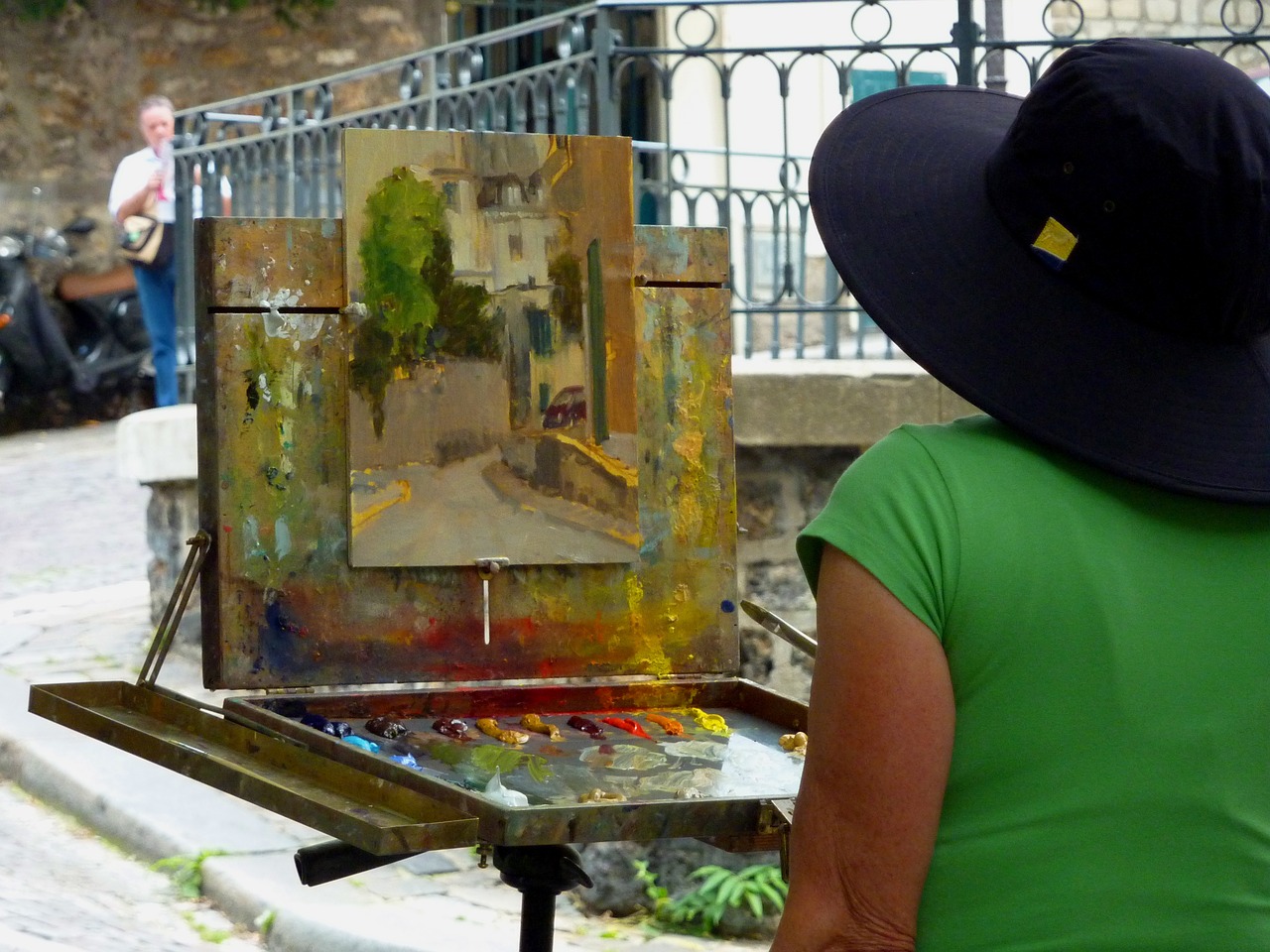 painter mood france free photo