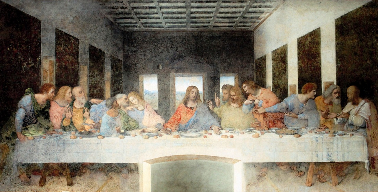 painting last supper artwork free photo