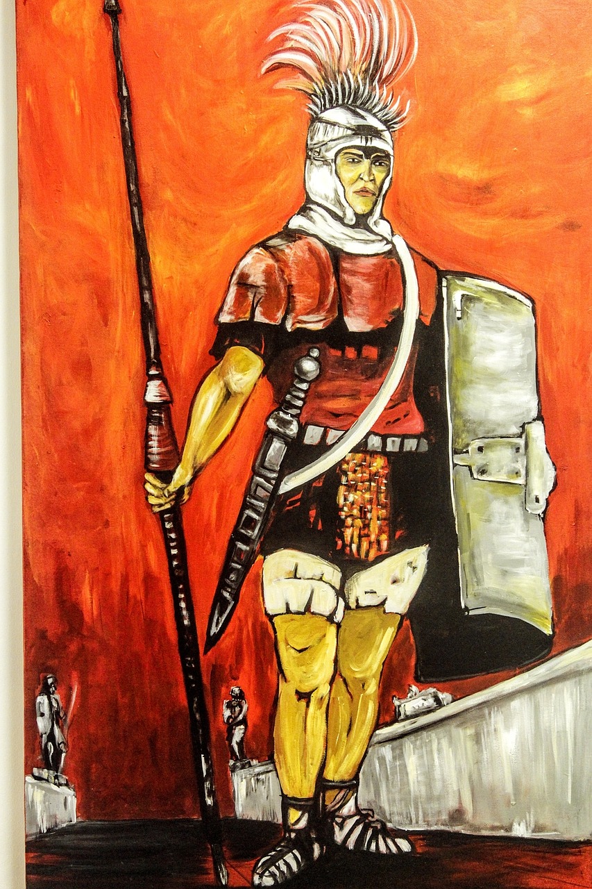 painting troy soldier free photo