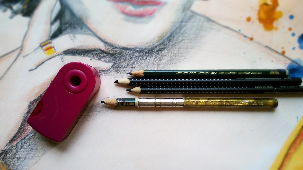 painting draw pencils free photo