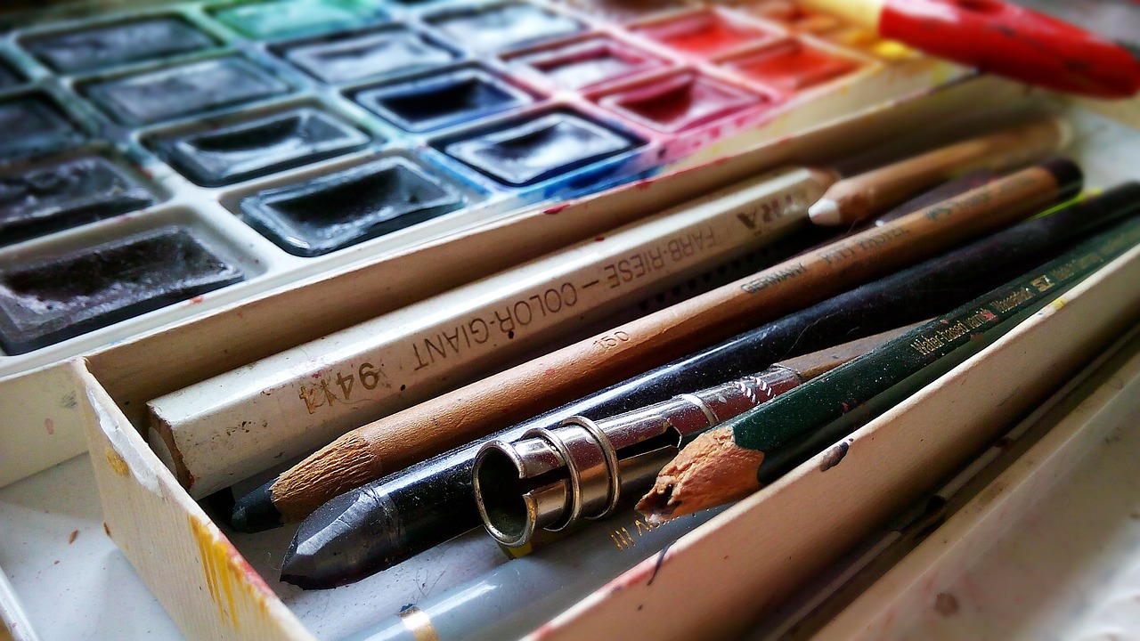 painting draw pencils free photo