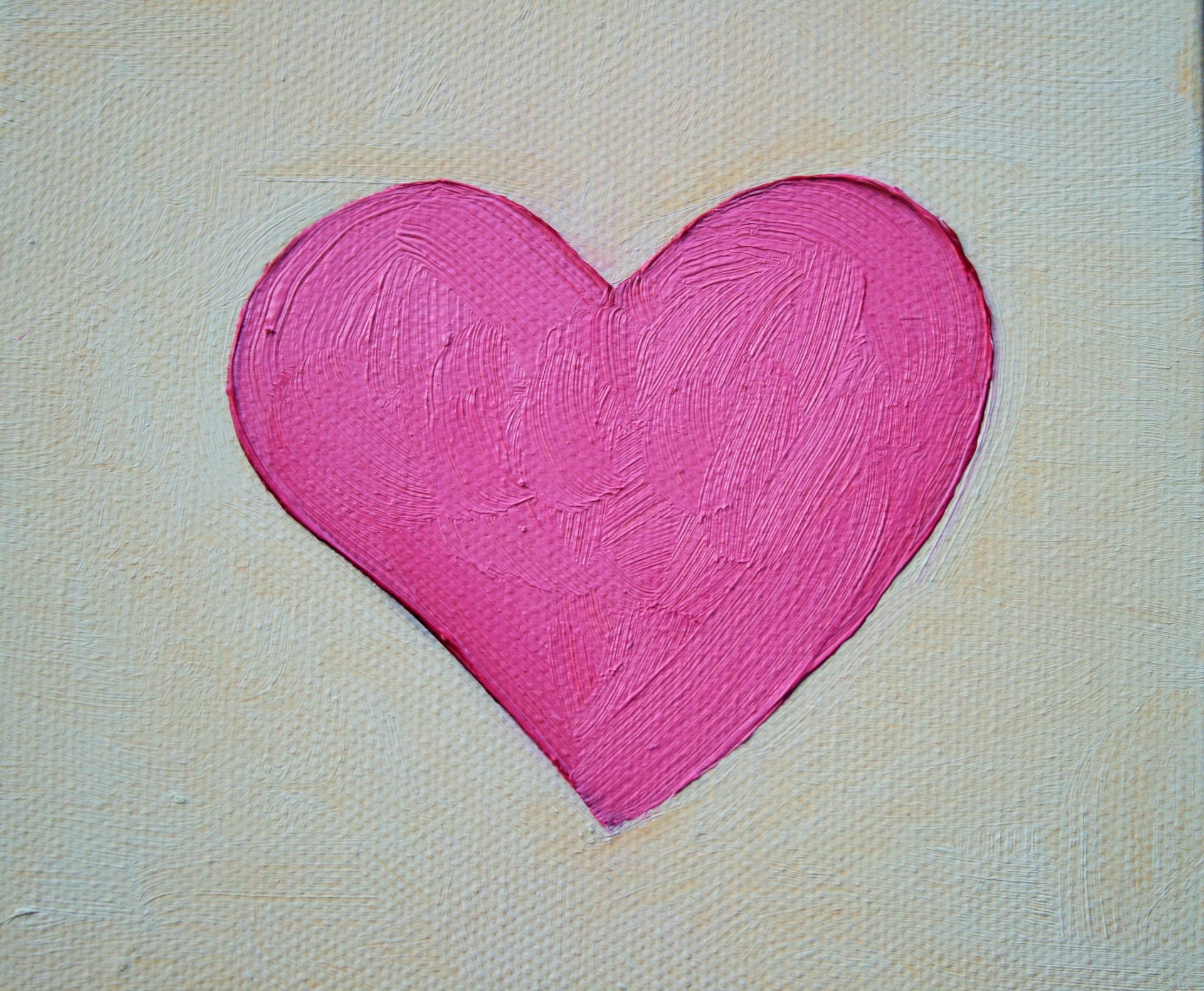 heart pink painted free photo