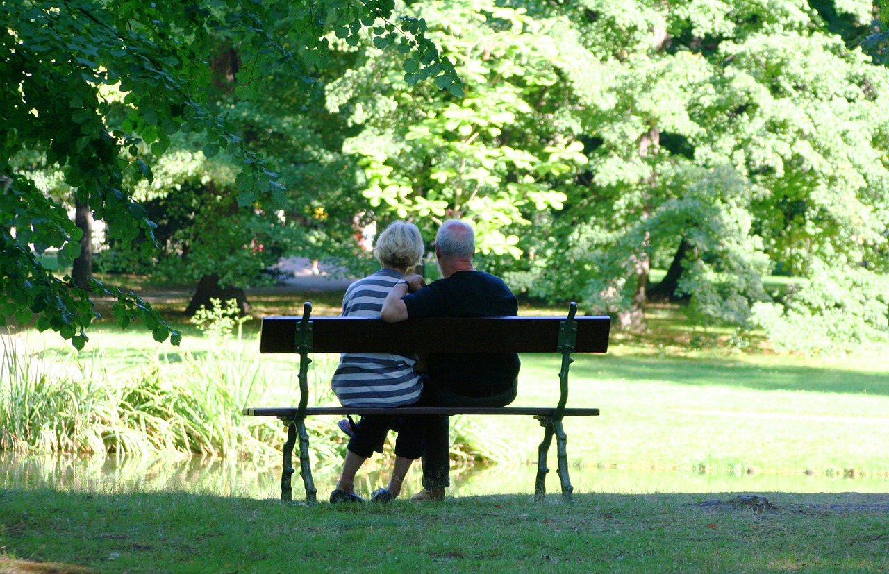 pair park grandma free photo