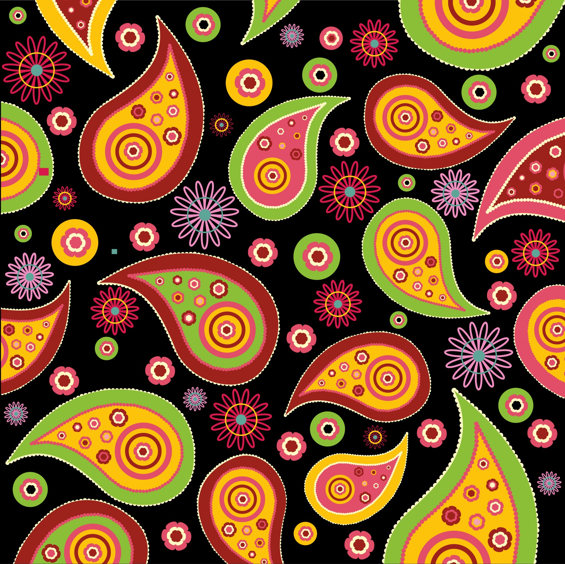 Paisley Splashes HD Wallpaper for Android