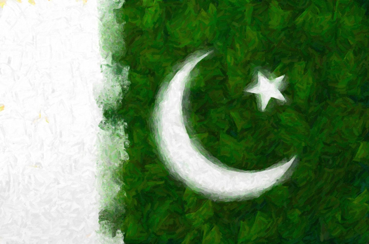 pakistan flag abstract free photo