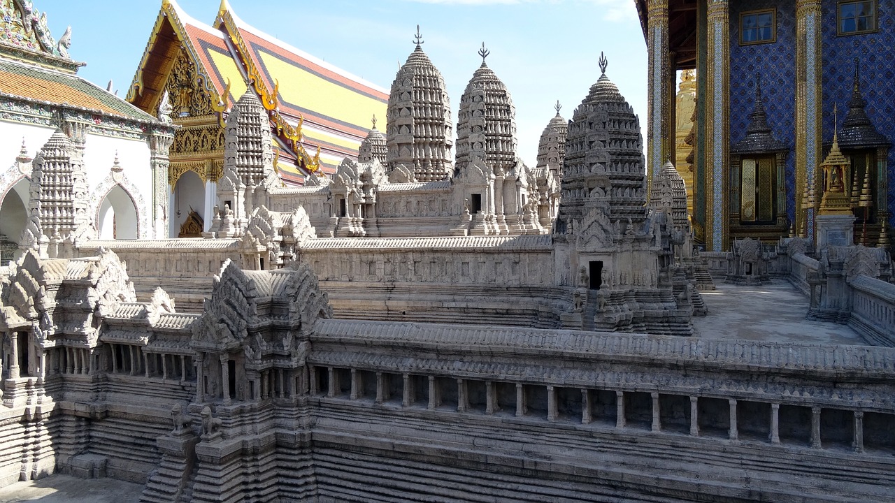 palace temple complex towers free photo