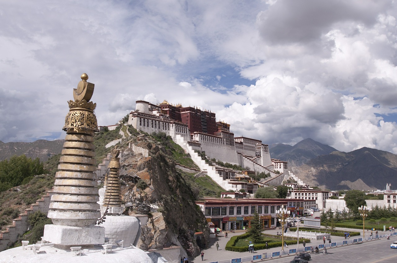 palace tibet tibetan free photo