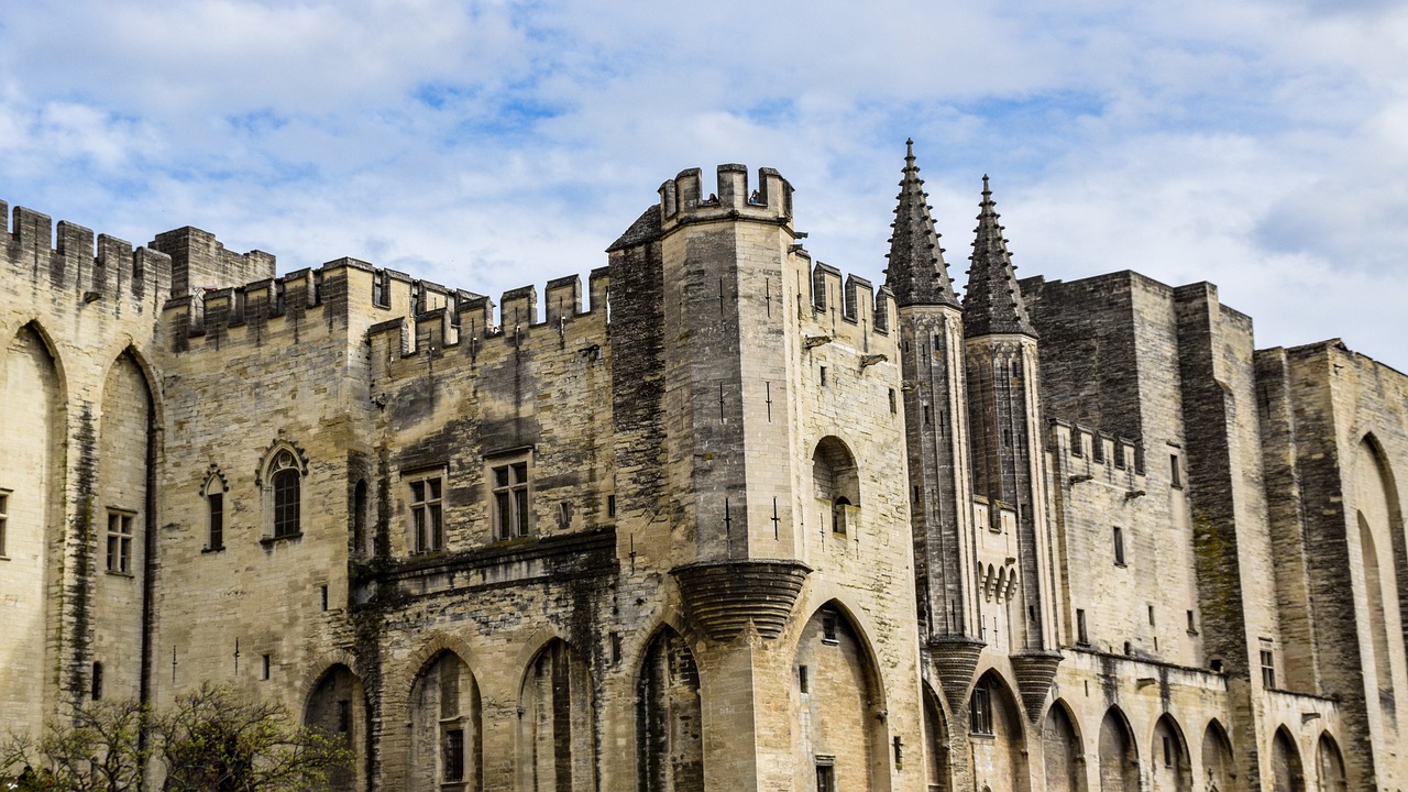 palais des papes  avignon  france free photo