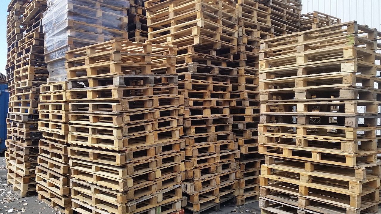 pallet industrial logistic free photo