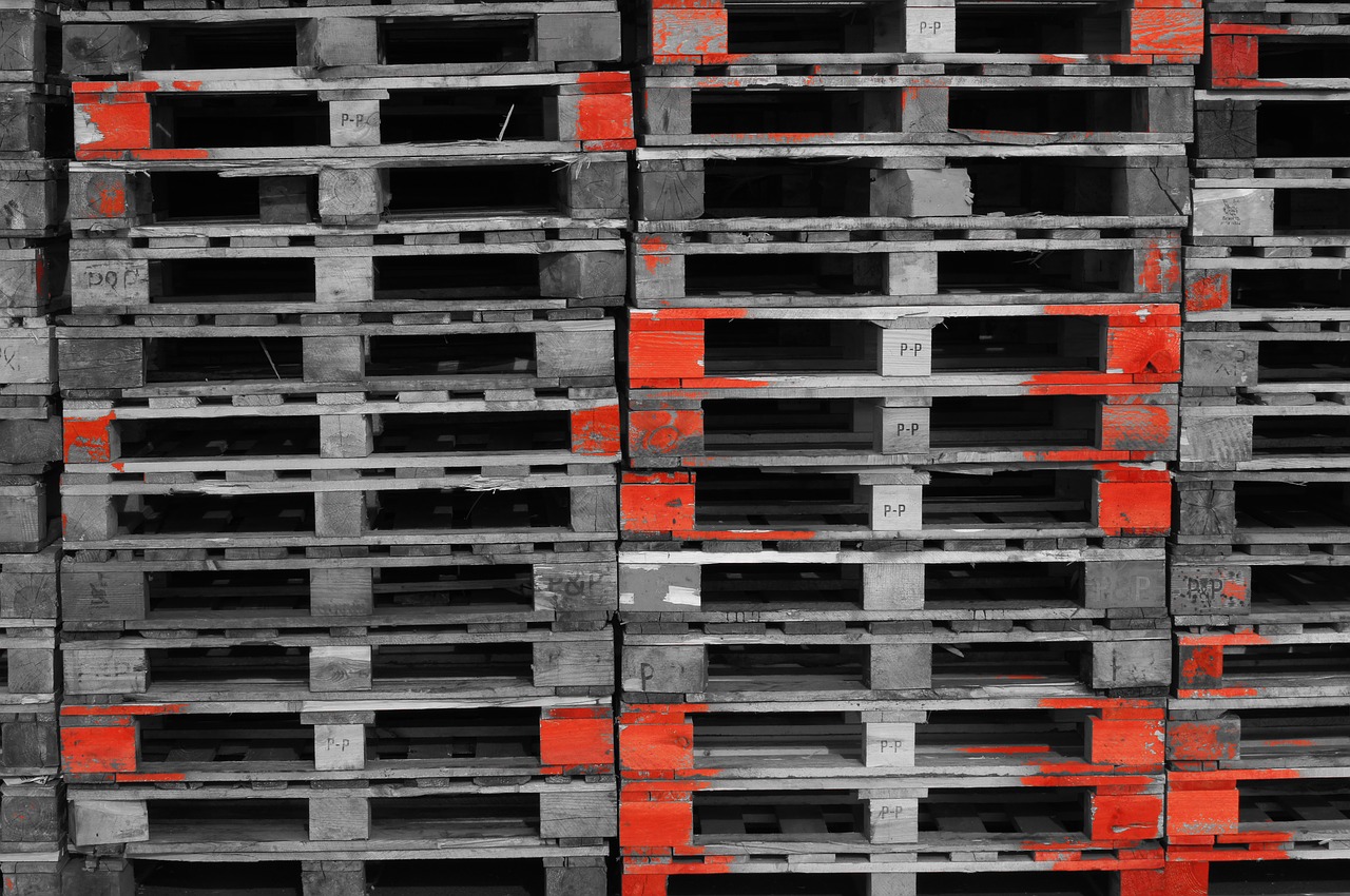 pallets  industry  wood free photo