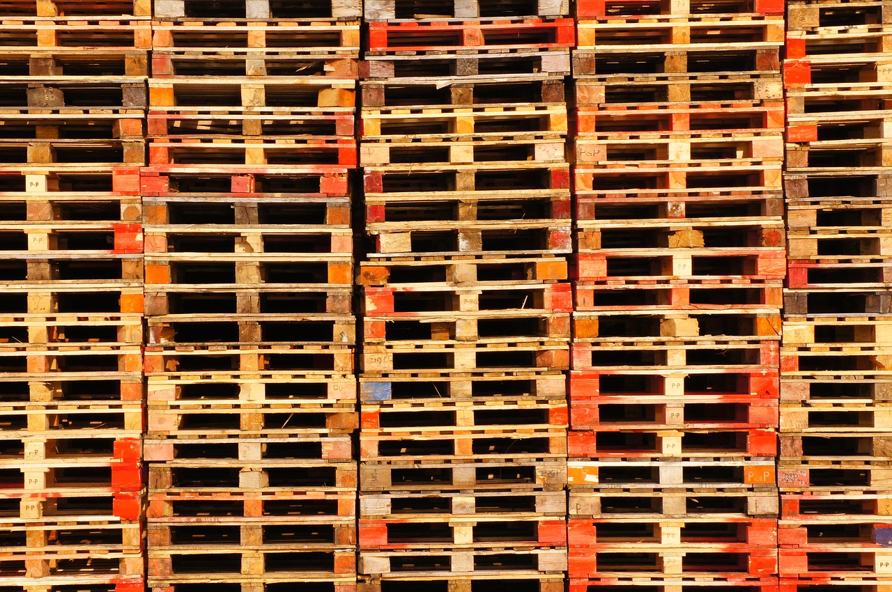 pallets  transport  storage free photo