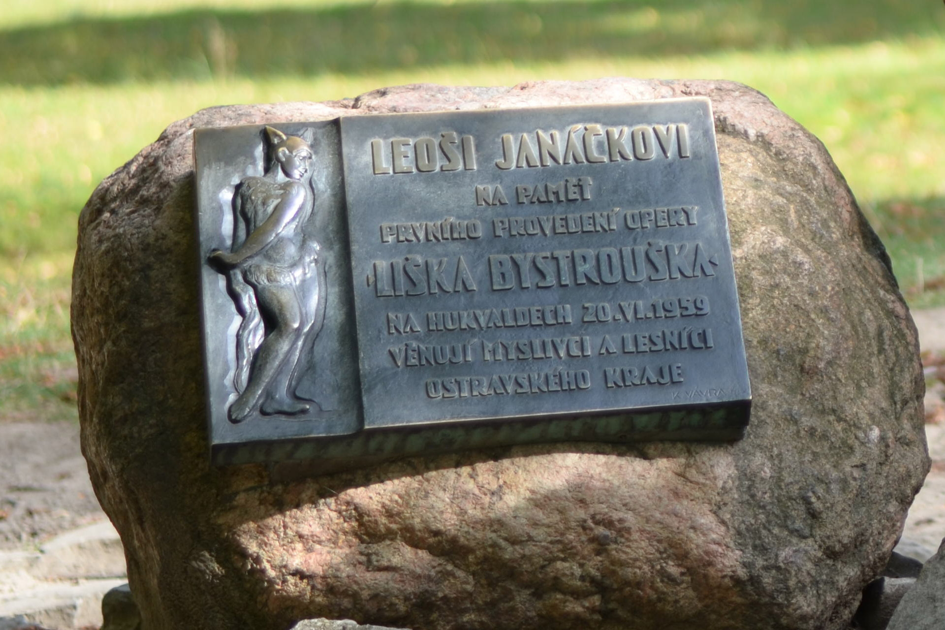 plaque leoš janáček fox free photo