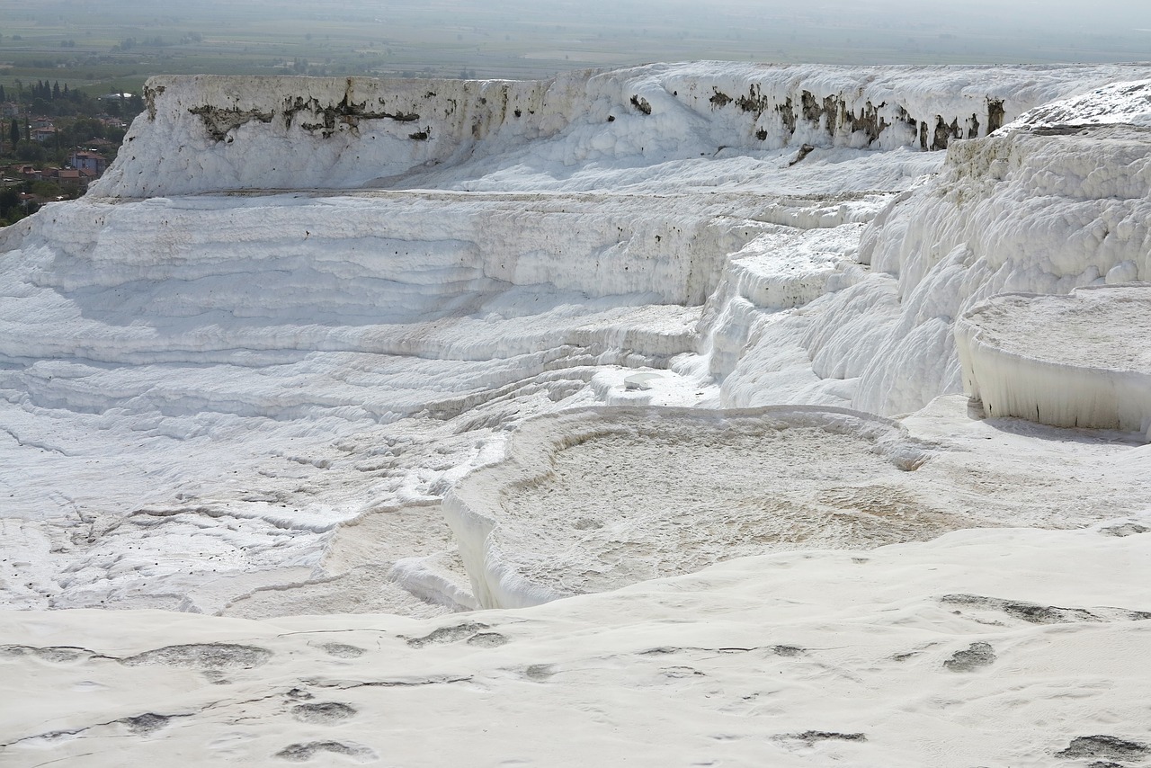 pamukkale turkey lime layer free photo