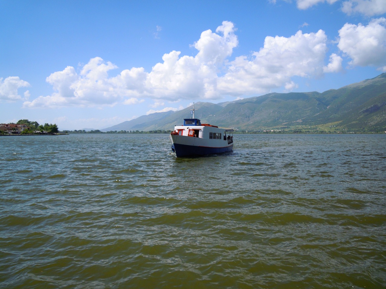 pamvotis lake lake boat free photo