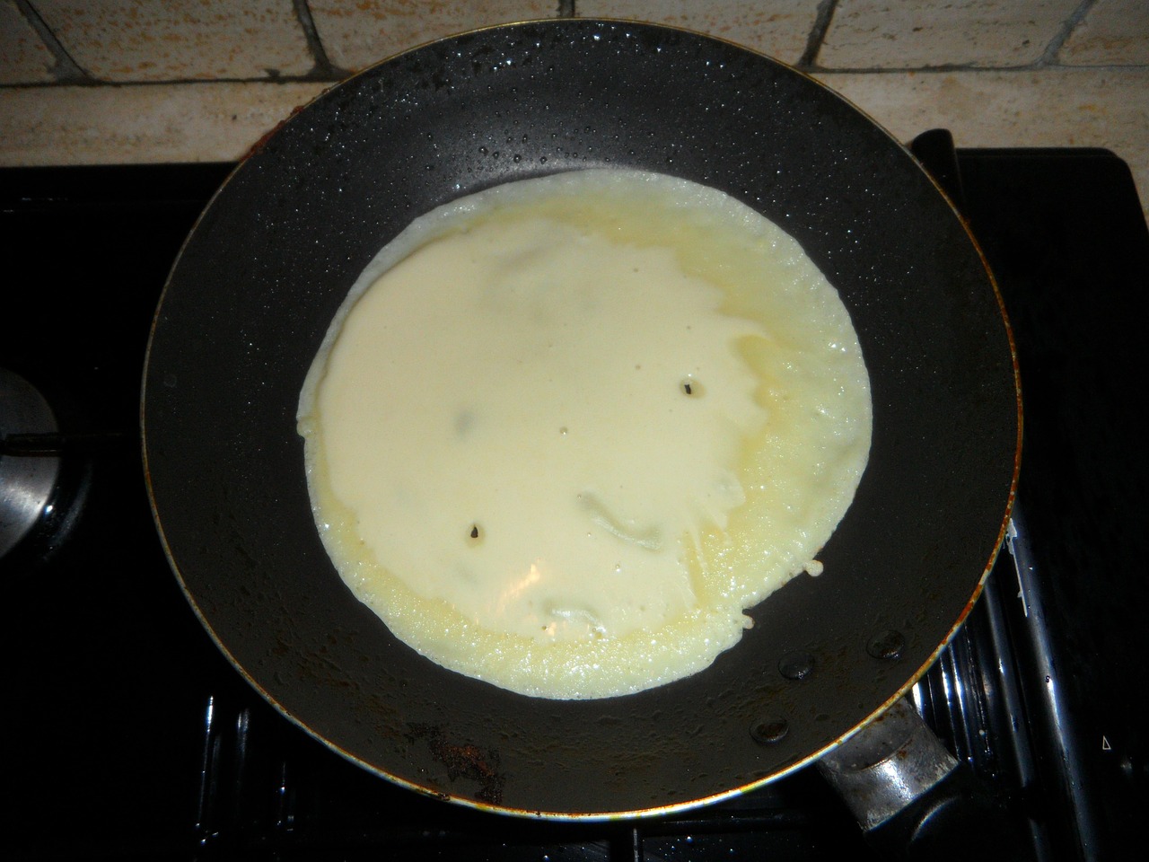 pan pancake dough free photo