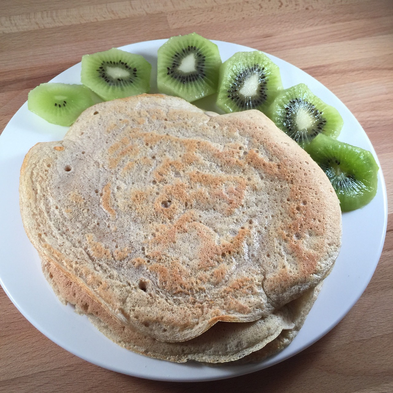 pancake kiwi breakfast free photo