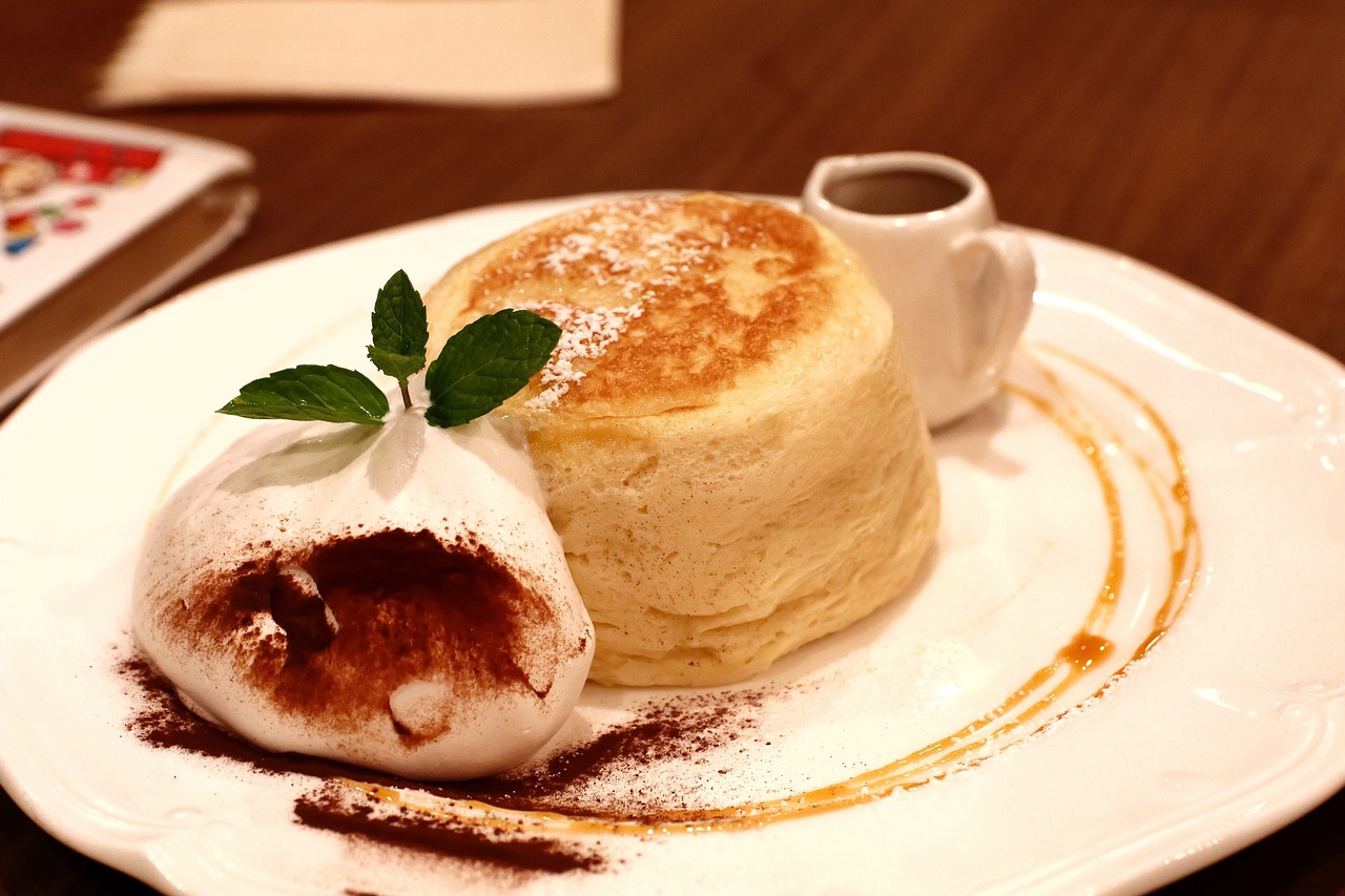 pancake  bread  cream free photo