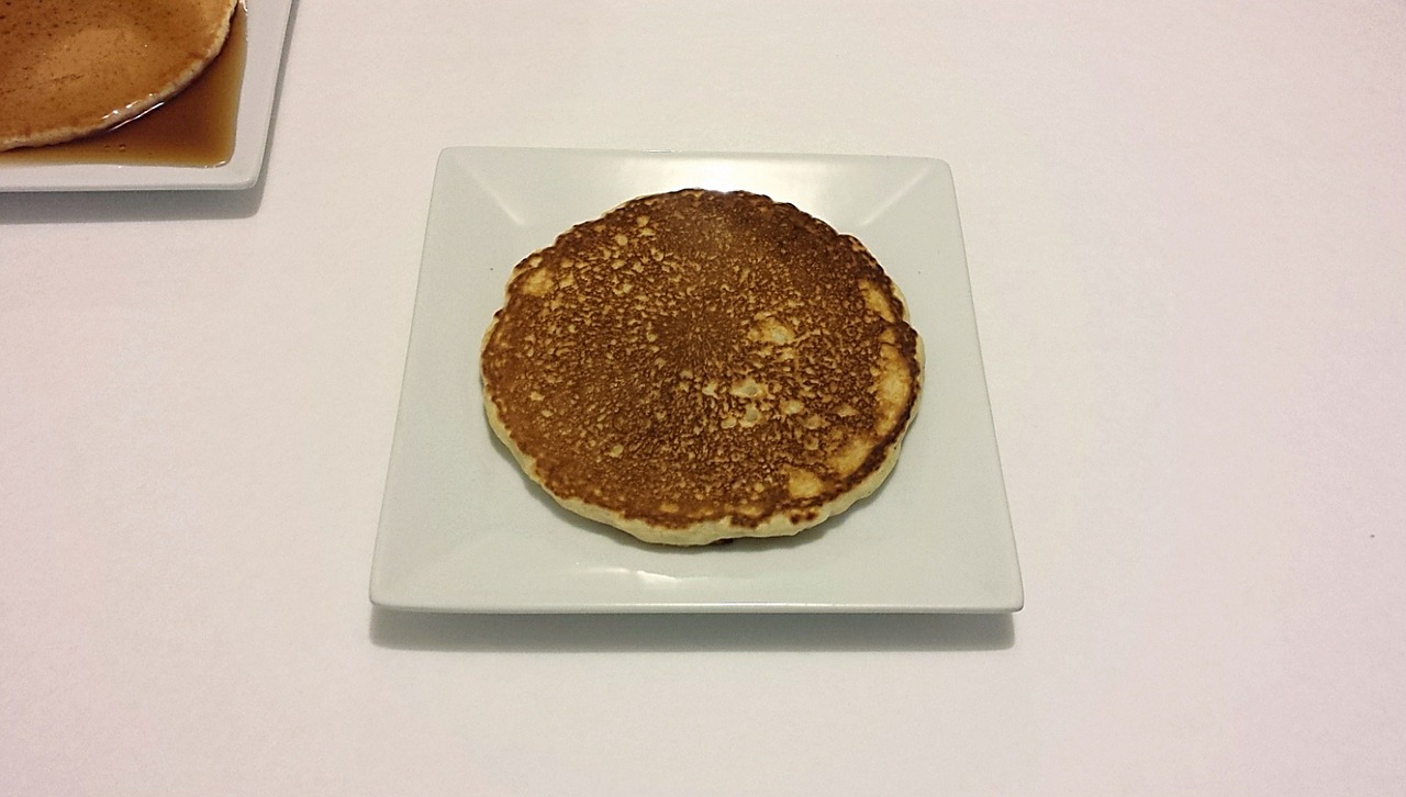pancake honey breakfast free photo
