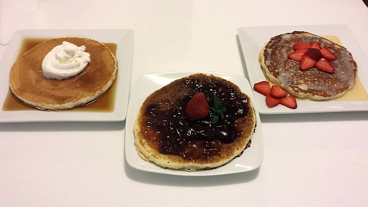 pancake honey cream free photo