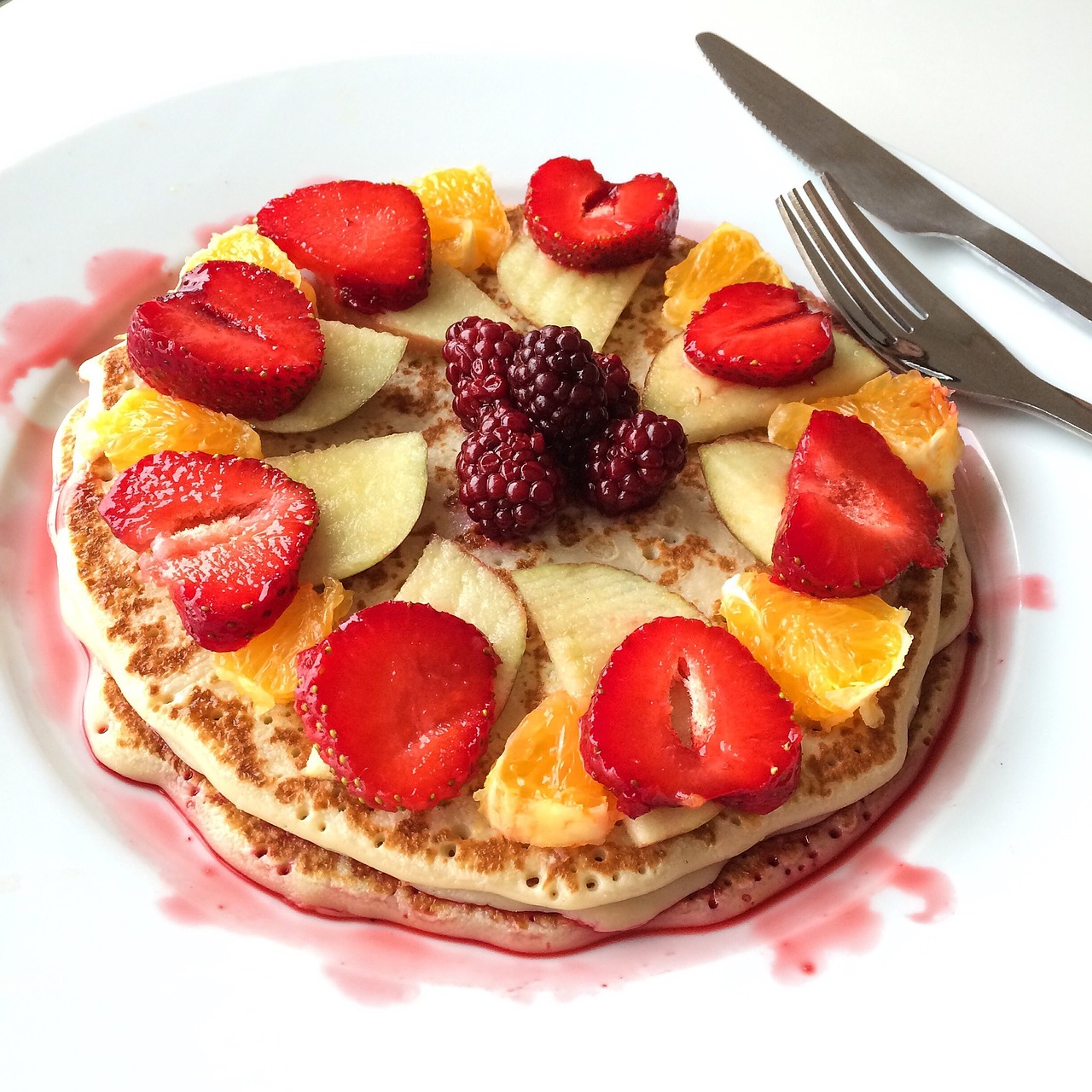 pancake mat strawberries free photo