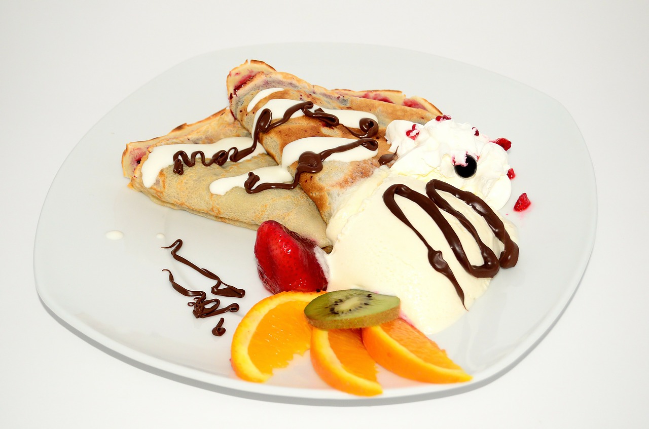 pancakes dessert fruit free photo