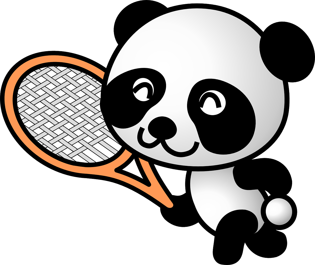 panda sportive animal free photo