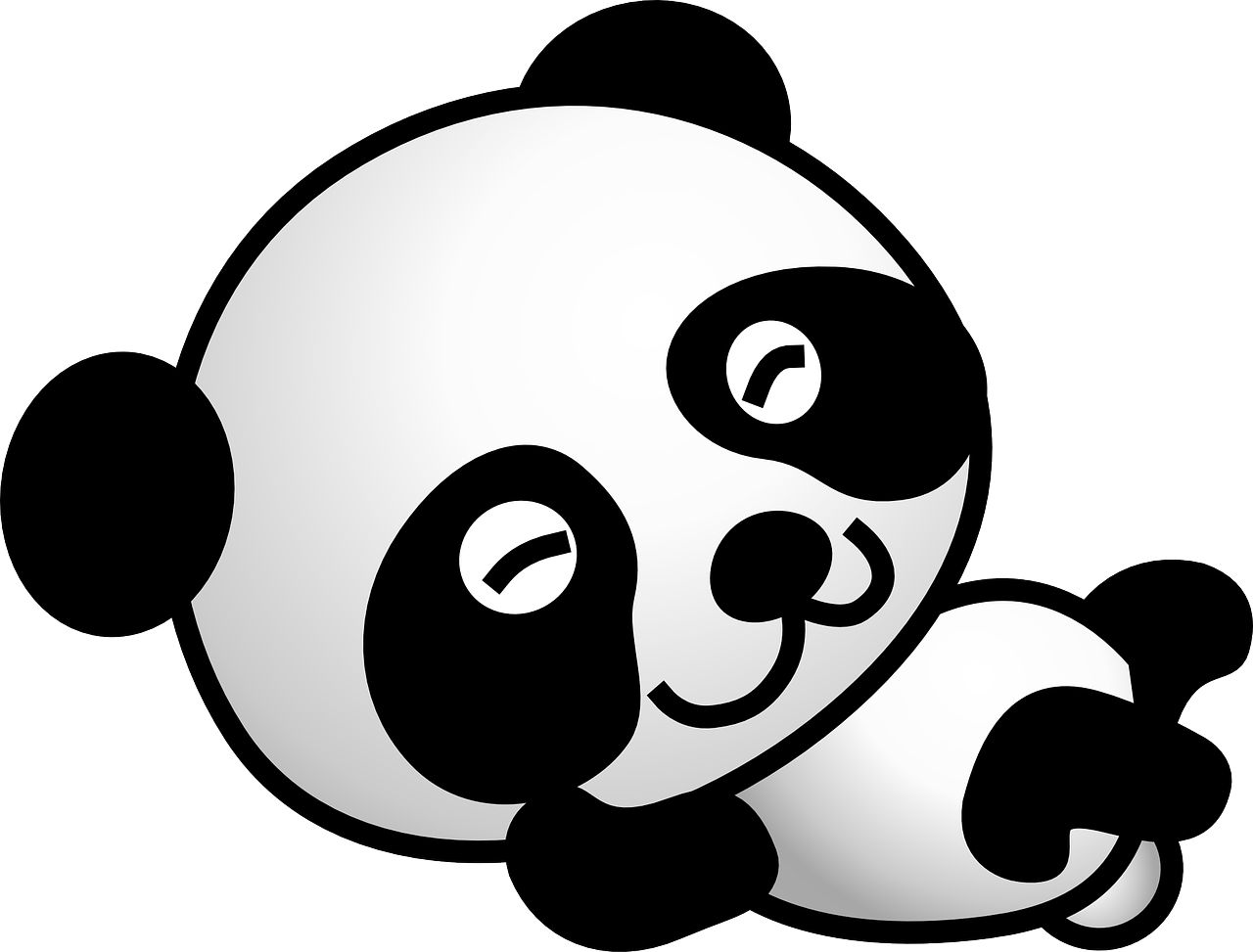 panda bear cartoon free photo