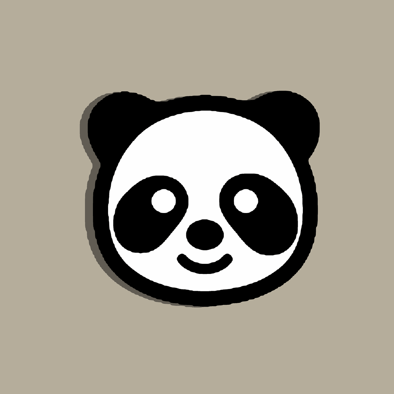panda clipart face free photo