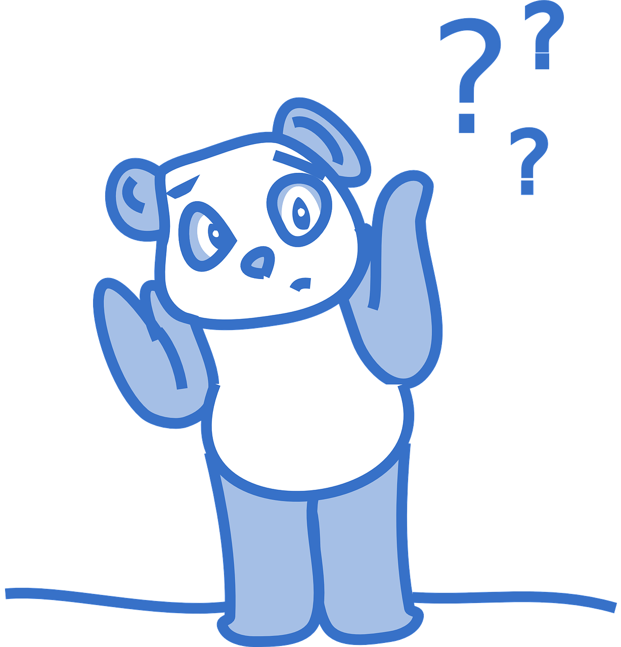 panda confused questions free photo